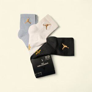 Jordan Socks Air Nike Socks 3 Pairs Everyday Max Crew MidCut Men SIZE MEDIUM